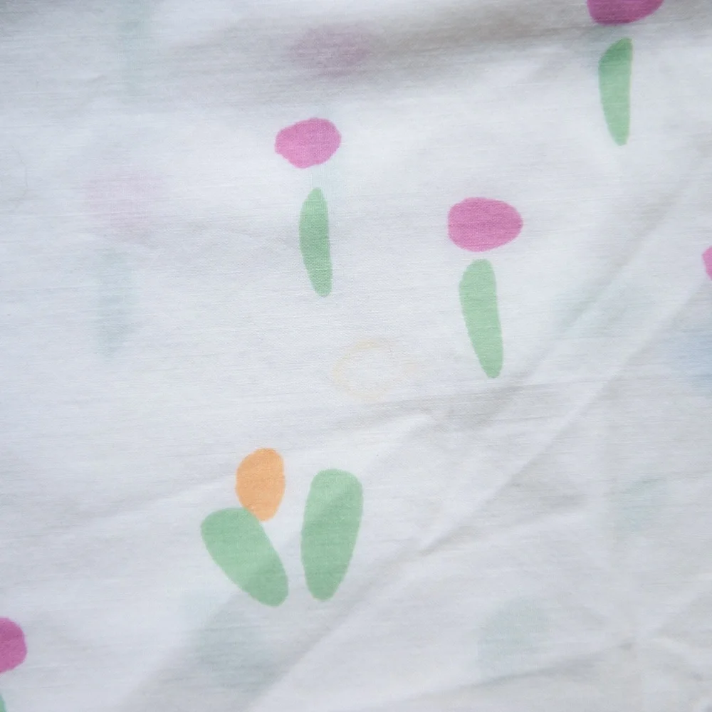 Vintage Floral Percale Standard Pillowcase
